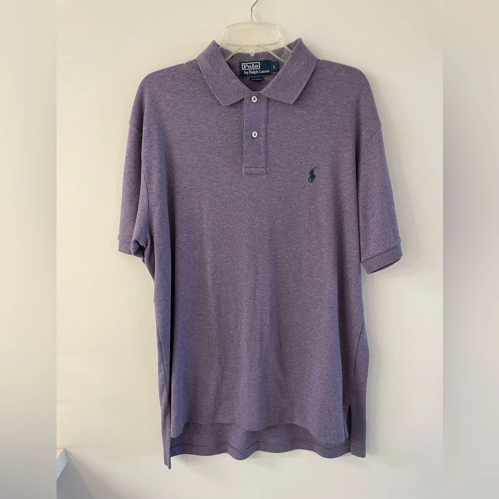 Polo Ralph Lauren purple polo size L